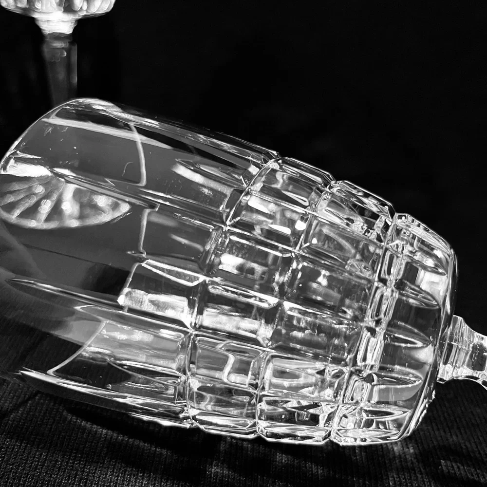 Vintage Val St Lambert Heavy Cut Crystal Water Goblets Set of 3